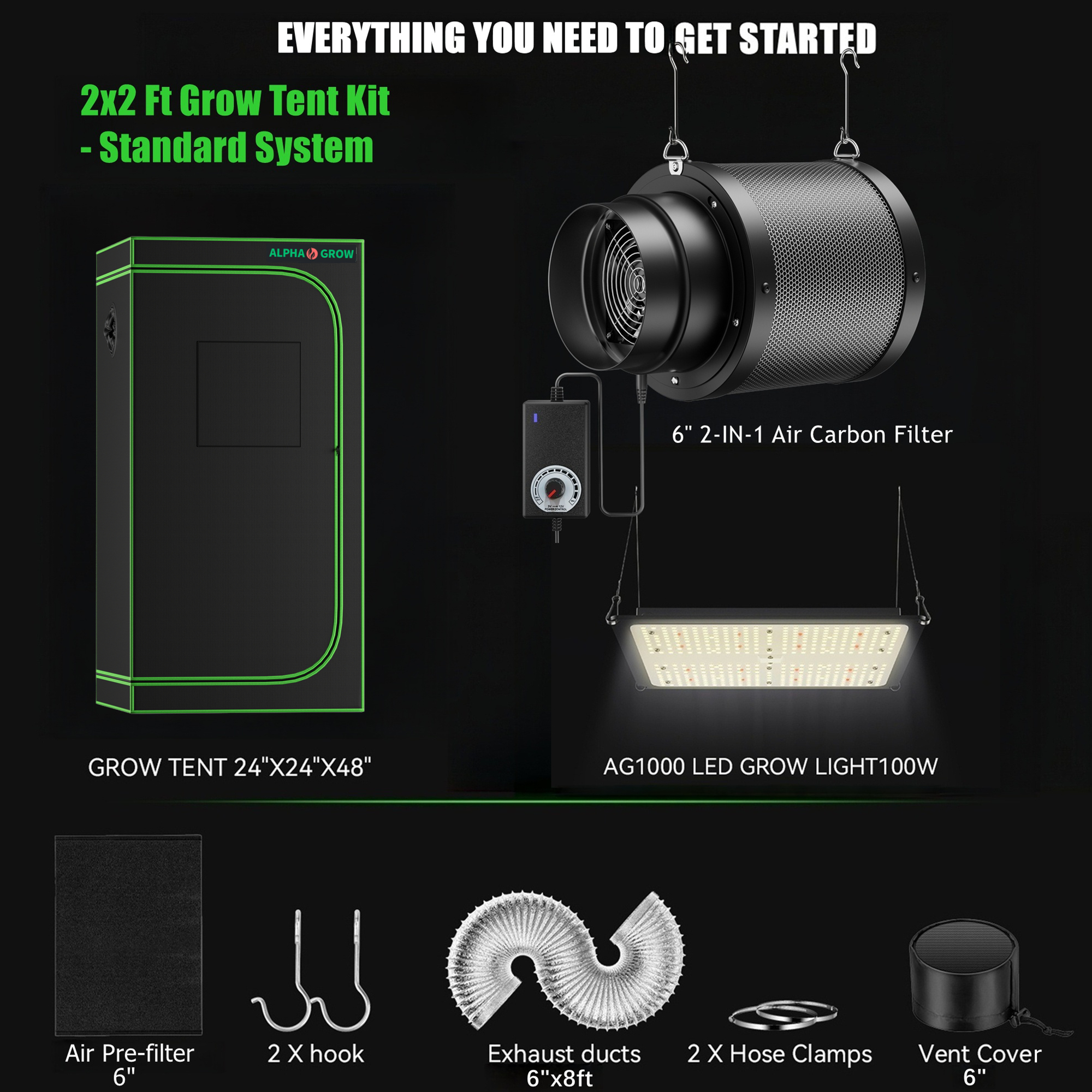 ALPHAGROW Elite 2x2 Grow Suite – Grow Tent 4X4 Bewertung und Preis